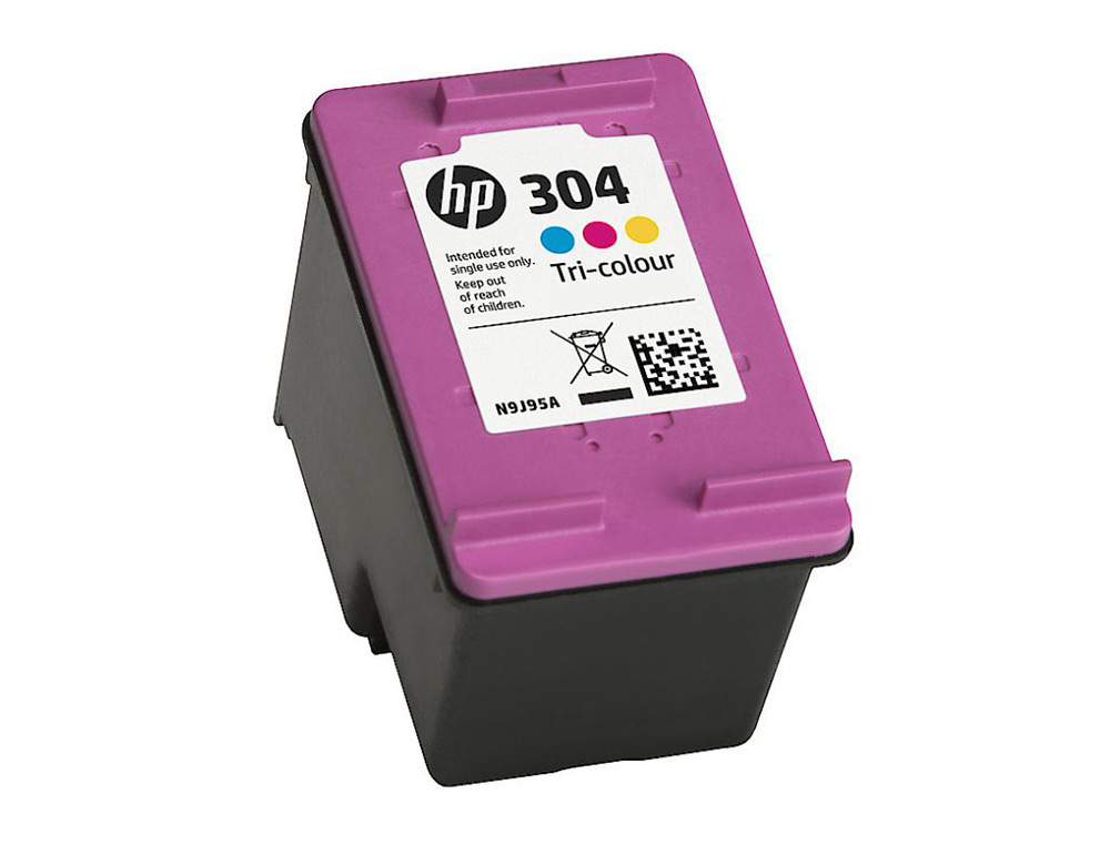 CARTOUCHE HP 304 JET D'ENCRE 3 COULEURS CYAN/MAGENTA/JAUNE 100P