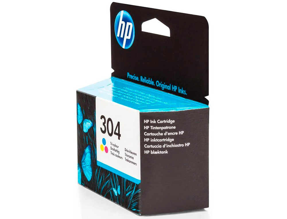 CARTOUCHE HP 304 JET D'ENCRE 3 COULEURS CYAN/MAGENTA/JAUNE 100P