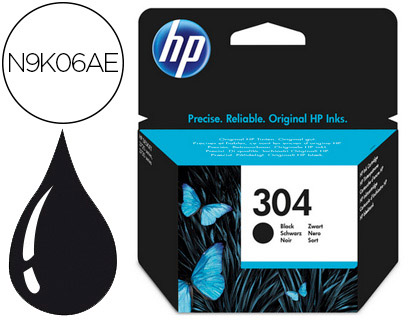 CARTOUCHE HP 304 JET D'ENCRE N9K06AE COULEUR NOIR 120P