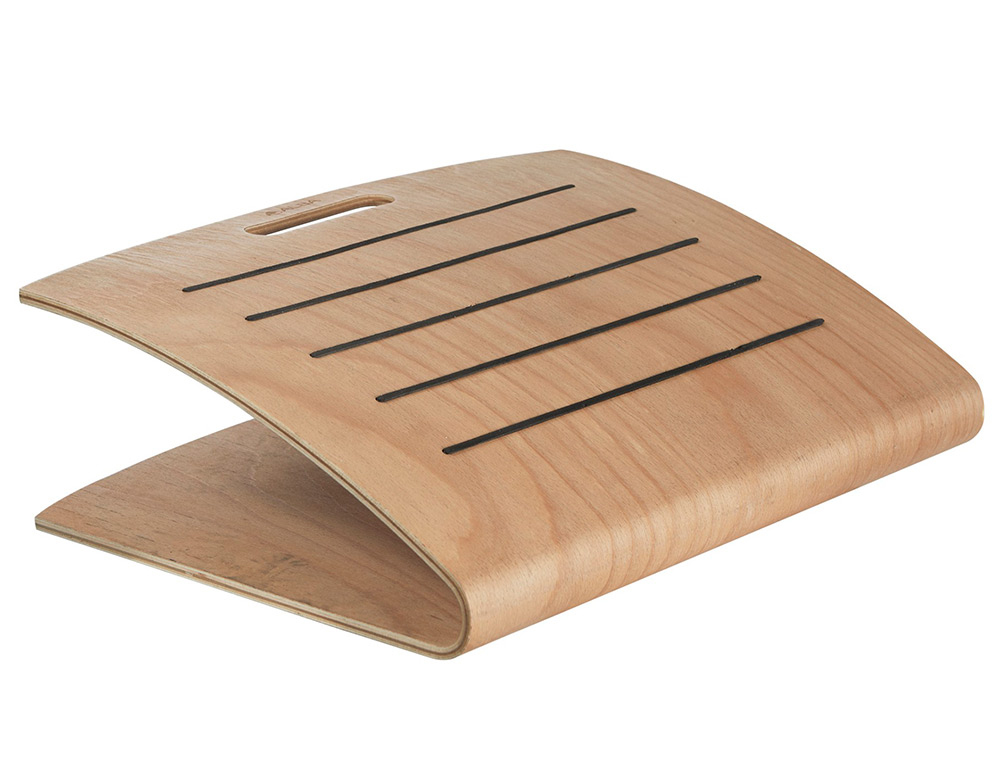 REPOSE PIEDS ALBA ERGONOMIQUE DESIGN EN BOIS 45X35X13,5CM