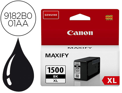 CARTOUCHE CANON JET D'ENCRE 9182 B001-PGI1500XLBK COULEUR NOIR 1200P