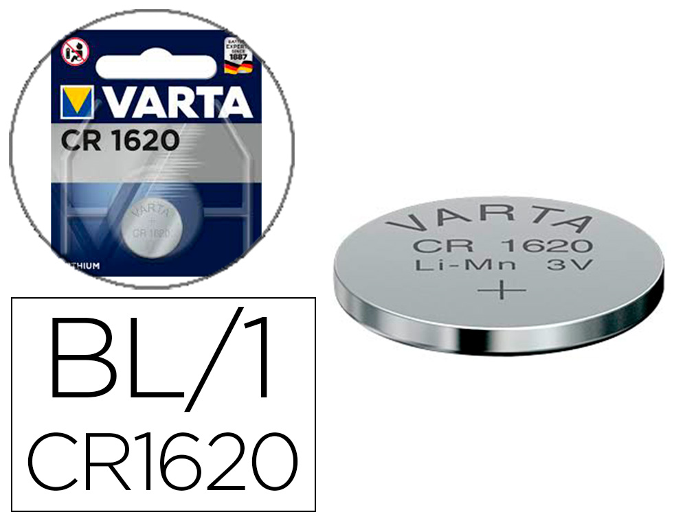 PILE VARTA LITHIUM CR1620 3V BLISTER 1 UNIT