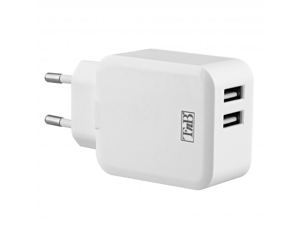 CHARGEUR SECTEUR 2 USB 4.8A CHARGEUR SECTEUR 2 USB 4.8A